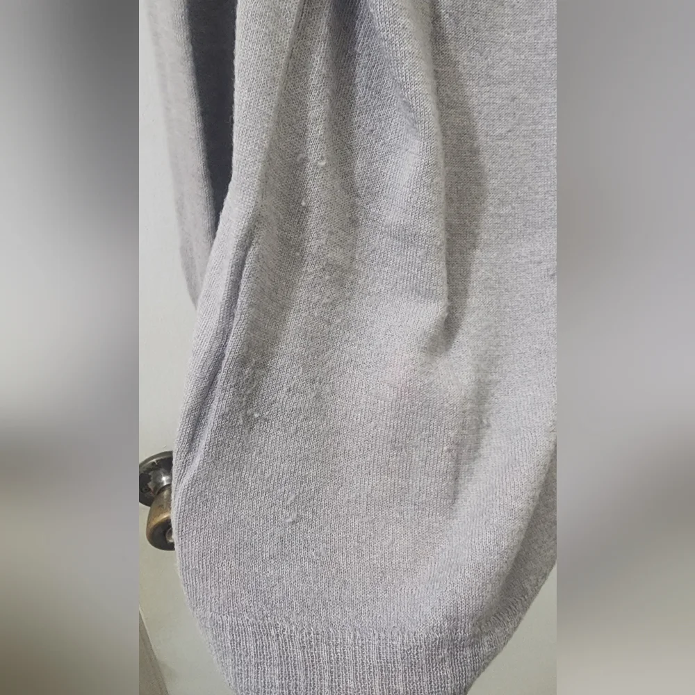 Falconeri Women's Gray V-Neck Sweater, Size Large, 100 %‎ Cashemire.